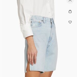 NWT Agolde Vida High Rise split Jean Shorts